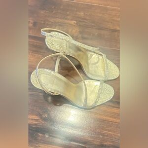 Christian Loubouton Rosalie Gold slingbacks